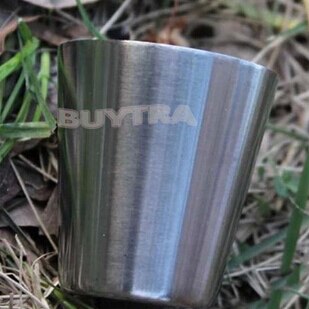 Polert mini skudd glass 35ml Rustfritt Stål - Drikkeglass til Hjem, Kjøkken, bar - 1 stk