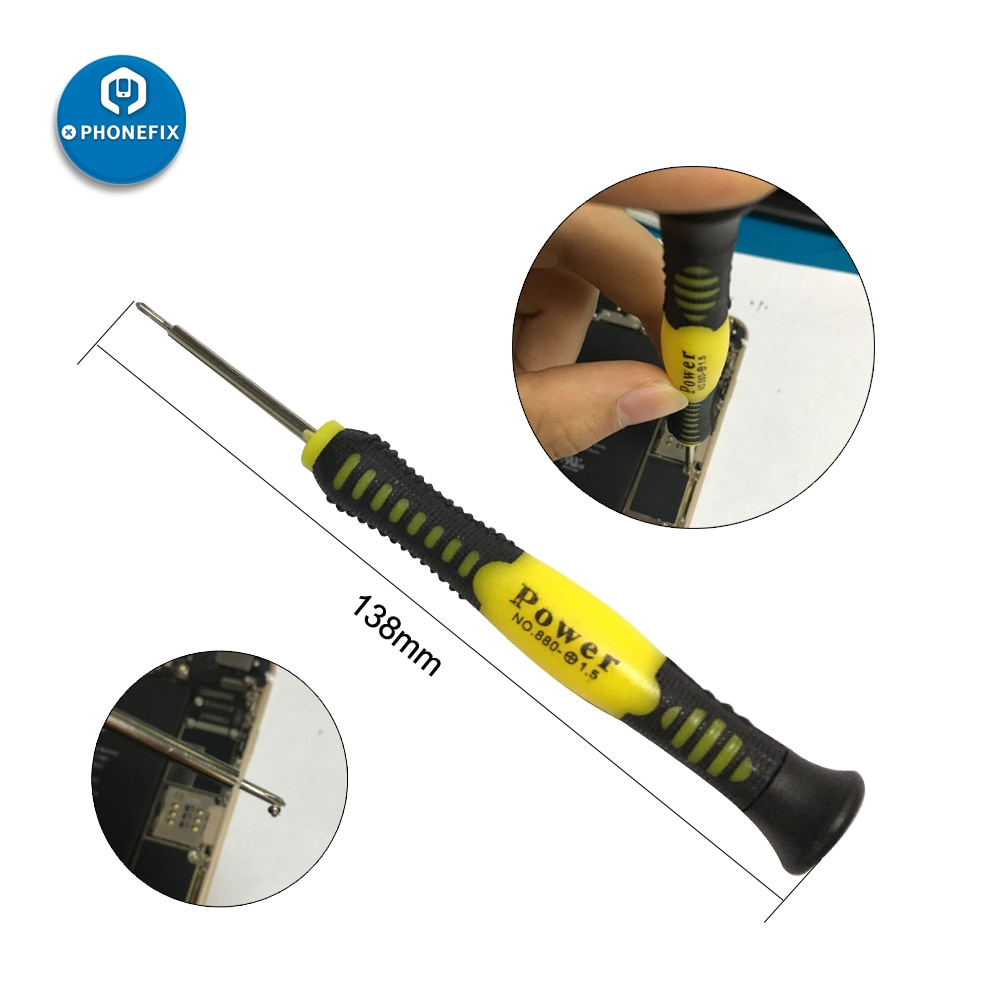 PHONEFIX 16 in 1 iPhone Repair Tools Phone Screwdriver Set Pry Spudger Tweezers Mobile Repair Phone Screen Opening Tool Set
