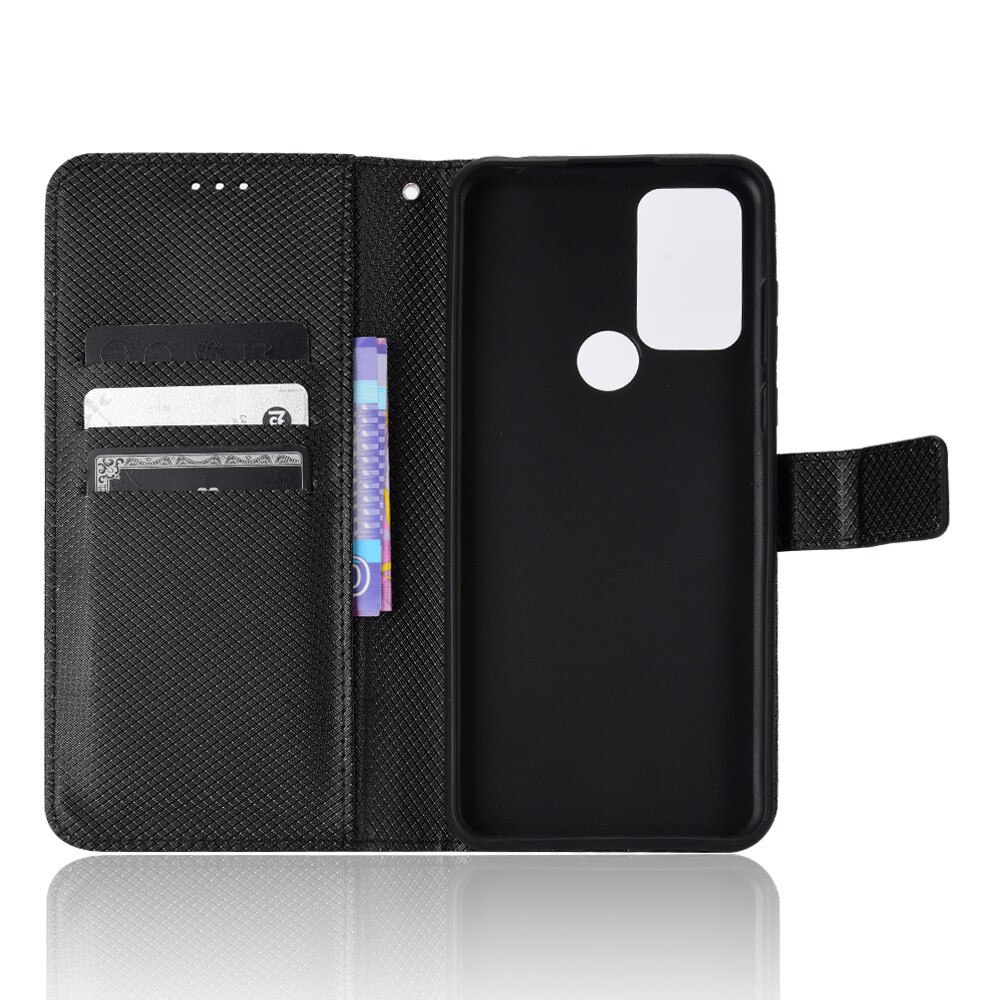Per TCL 30E custodia Flip di lusso con motivo a diamante custodia in pelle PU portafoglio custodia per TCL 30 E TCL30E borsa per telefono
