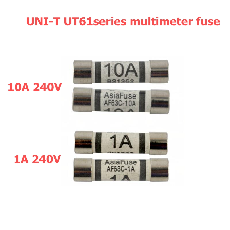 4 STÜCKE UNI-T Multimeter Keramik-sicherung 10A 250 V und 1A 250 V für ut61a ut61b ut61c ut61d ut61e Digitale Multimeter