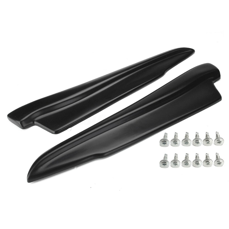 Para falda lateral de coche parachoques trasero labio Splitter Winglet Delantales para-BMW Serie 3 E90 E91 E92: Default Title