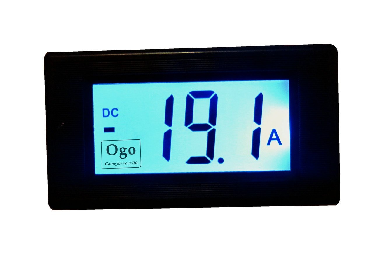 LCD Display OGO AMP Meter with Shunt 100A (OGO-AM100)