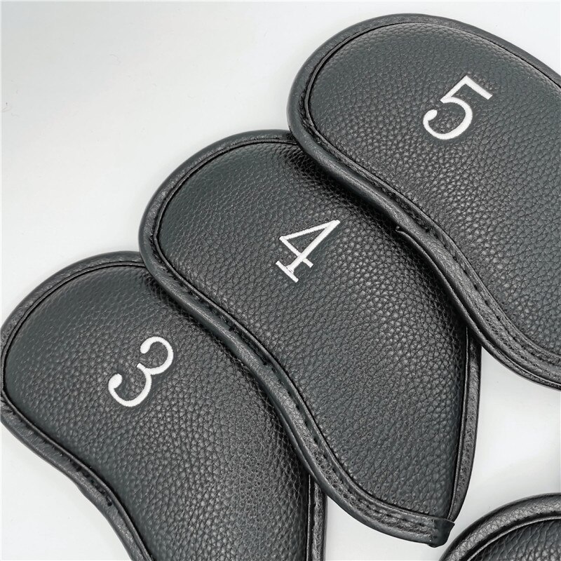 9 pçs/lote Zíper Ferros de Golfe Conjunto De Ferro De Golfe Cabeça Covers Headcovers de golfe Espíritos George # 4-9PAS 3 Cores Para O Homem Mulheres