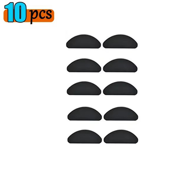 10/50pcs Silicone Glasses Nose Pads Adhesive Nose Pads Non-slip White Thin Nosepads for Glasses Eyeglasses Eyewear Accessories: GRAY