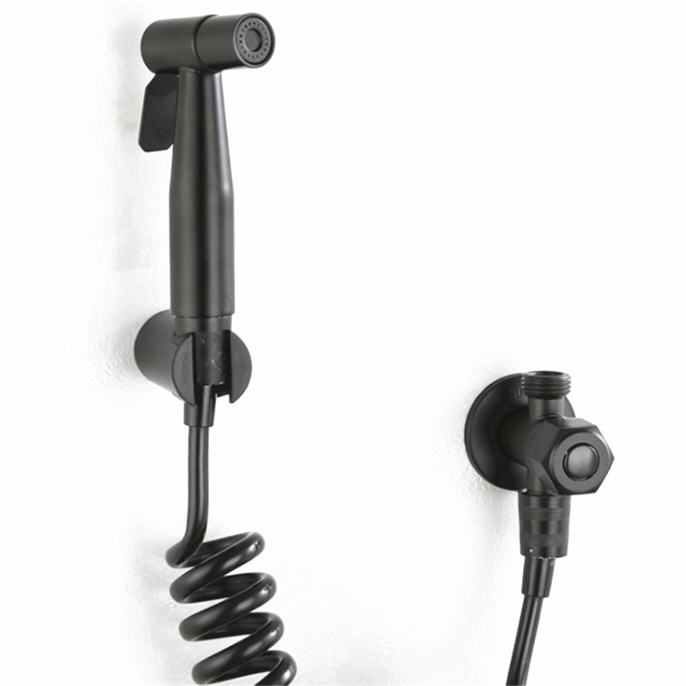 Handheld Bidet Kraan Spuit Roestvrij Staal Zwart Bidet Set Hand Spray Bidet Spuit Zelfreinigende Voor Badkamer: E