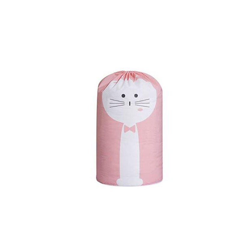 1pc Folding Laundry Basket Round Storage Bin Bag Large Hamper Collapsible Clothes Toy Basket Bucket Organizer Large Capacity: pink