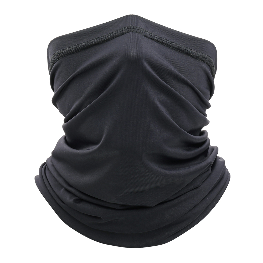 Unisex ensfarvet solbeskyttelse udendørs cykling ansigtsmaske nakke gamacher tørklæde vind- og støvbestandighed mod virus
