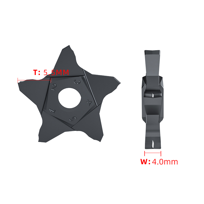 Pchr 16-24 Pchl 16-24 PCHR12-24 PCHR16-24 PCHR20-24 PCHR25-24 Voor Penta24 Pentagram Insert Sleuf Draaibank Houder Cnc