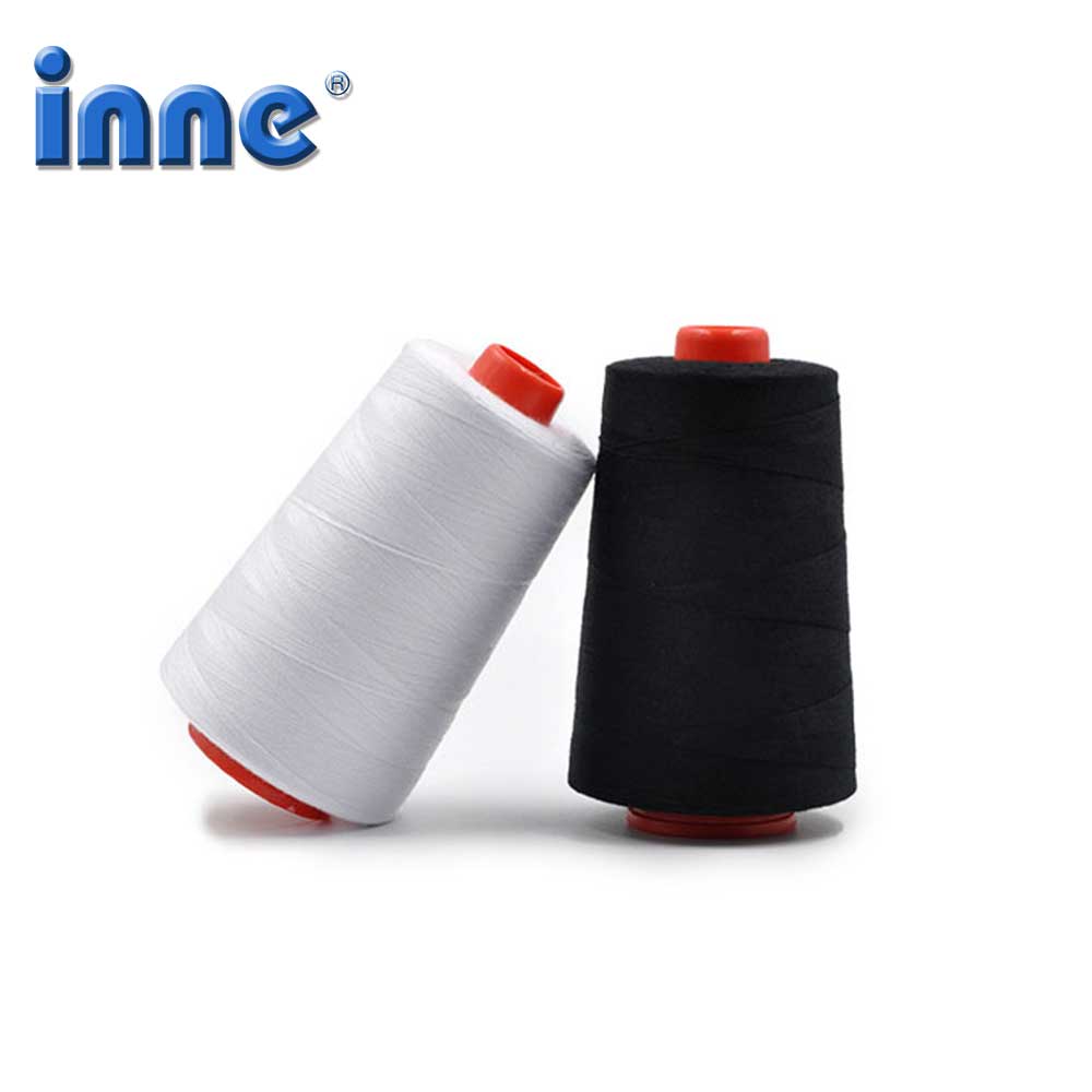 INNE 3000 Yards Length Sewing Overlock Thread 40S/2 Threads Polyester White Spool Sew Accessories Parts