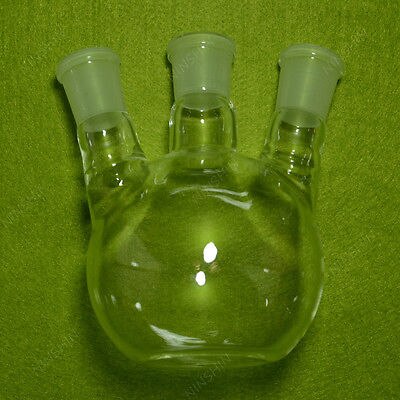 Flat Bottom,500ML,24/29,3 Necks,Glass Flask,Laboratory Glassware Flask