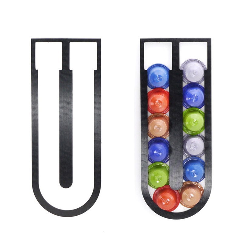 Nespresso kaffepadshållare nespresso kapsel förvaring kaffefilterhållare dispenser kaffekapsel utmatande tornstativ