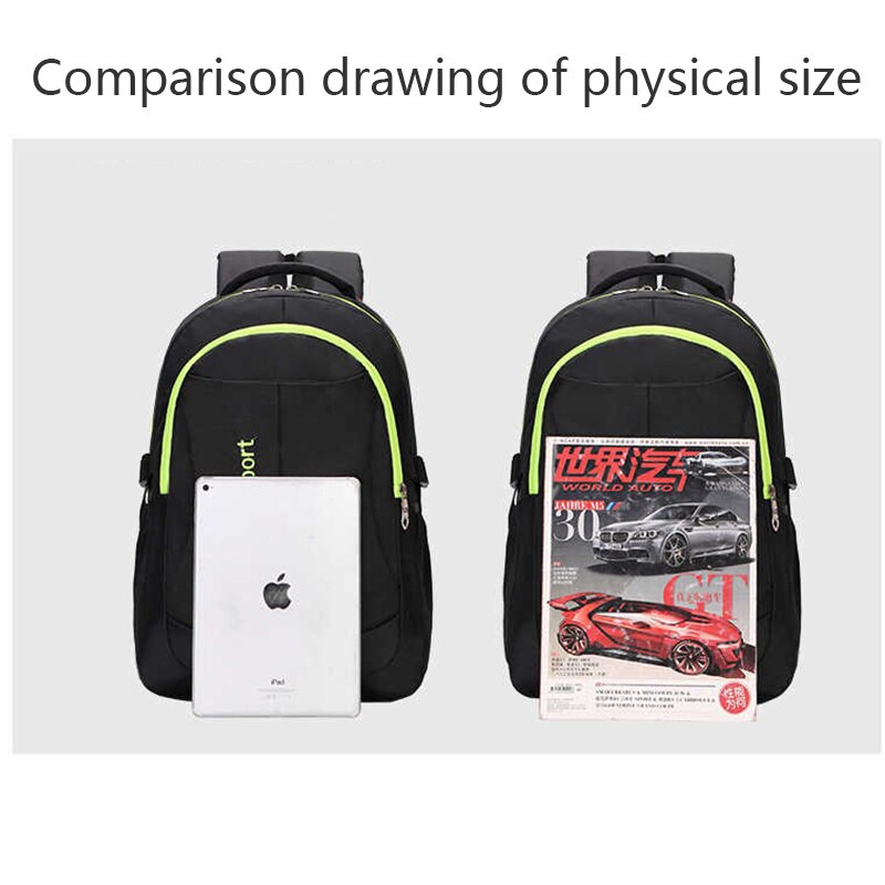 Large Capacity Teen Backpack for Men Black Teenager Schoolbag backpack Junior High School Students Back Pack Male Bagpack
