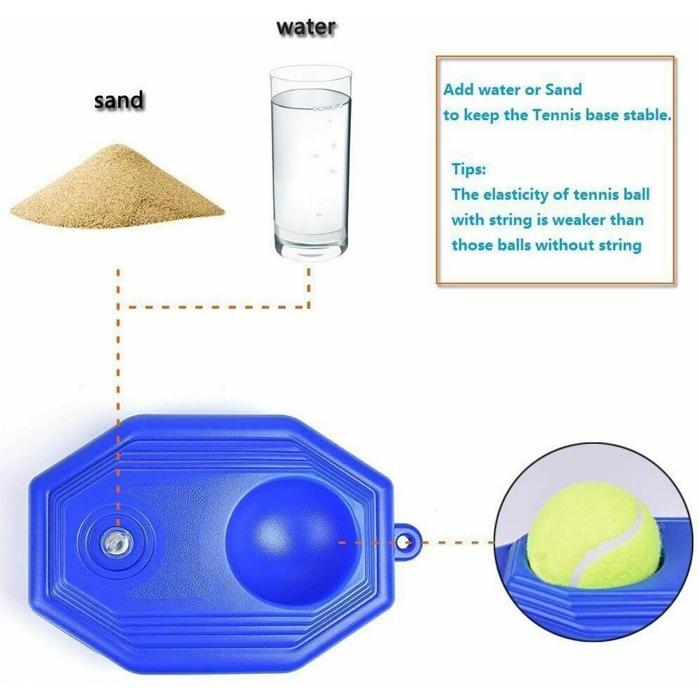Ergonomisch Plastic Intensieve Tennis Trainer Tennis Praktijk Enkel Zelf-Studie Training Tool