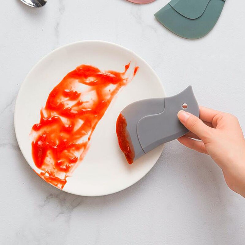 Baking Scraper Soft Kitchen Cooking Tool Multi-function Scraper Oil Plate Scraper Cleaning Tool Kitchen Tool