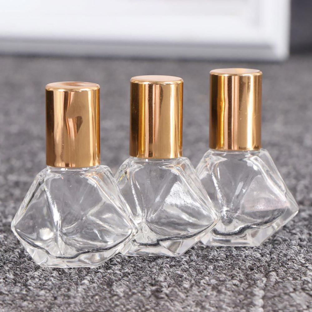1Pc 8Ml Mini Essentiële Oliën Metalen Roller Bal Glazen Parfumflesjes Reiziger Lege Roll-On hervulbare Flessen