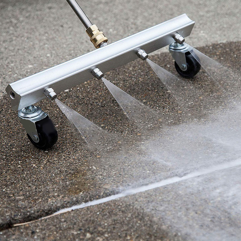 Kit d'outils de lavage de voiture à 4 buses de lavage à haute pression sous le châssis, Spray d'eau, nettoyage du balai de voiture