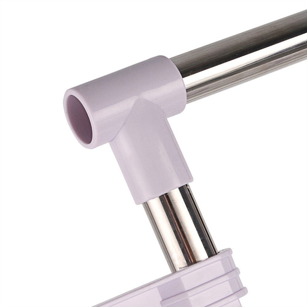 6 Tiers Adjustable Telescopic Rolling Clothing Garment Clothes Airer Horse Stainless Laundry Rack Hanging Drying Folding Hanger