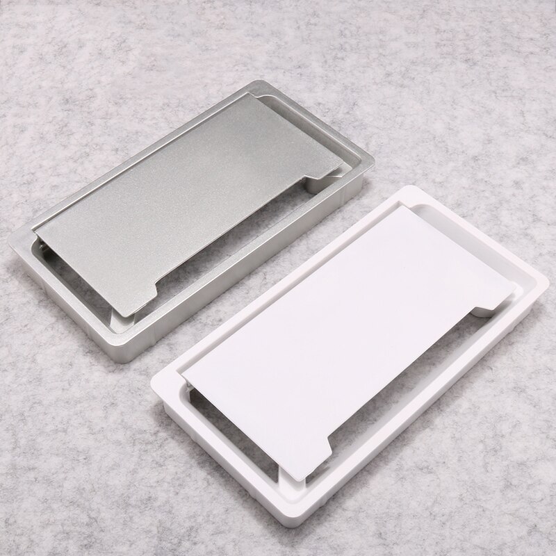 ABS Cable Hole Covers Base Rectangle Table Cable Outlet Computer Desk Grommet Wire protection organizer Furniture Hardware