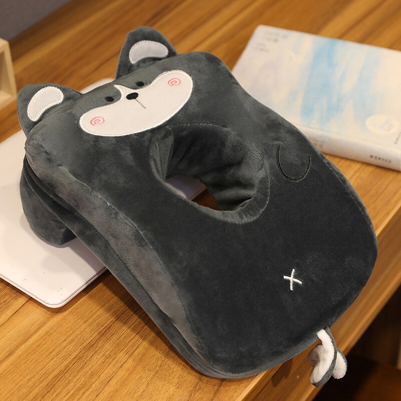 Bambini cartone animato dormire pisolino artefatto ufficio Memory Foam cuscino Siesta bambini sdraiato cuscino per dormire studente cuscino sdraiato: Two ha