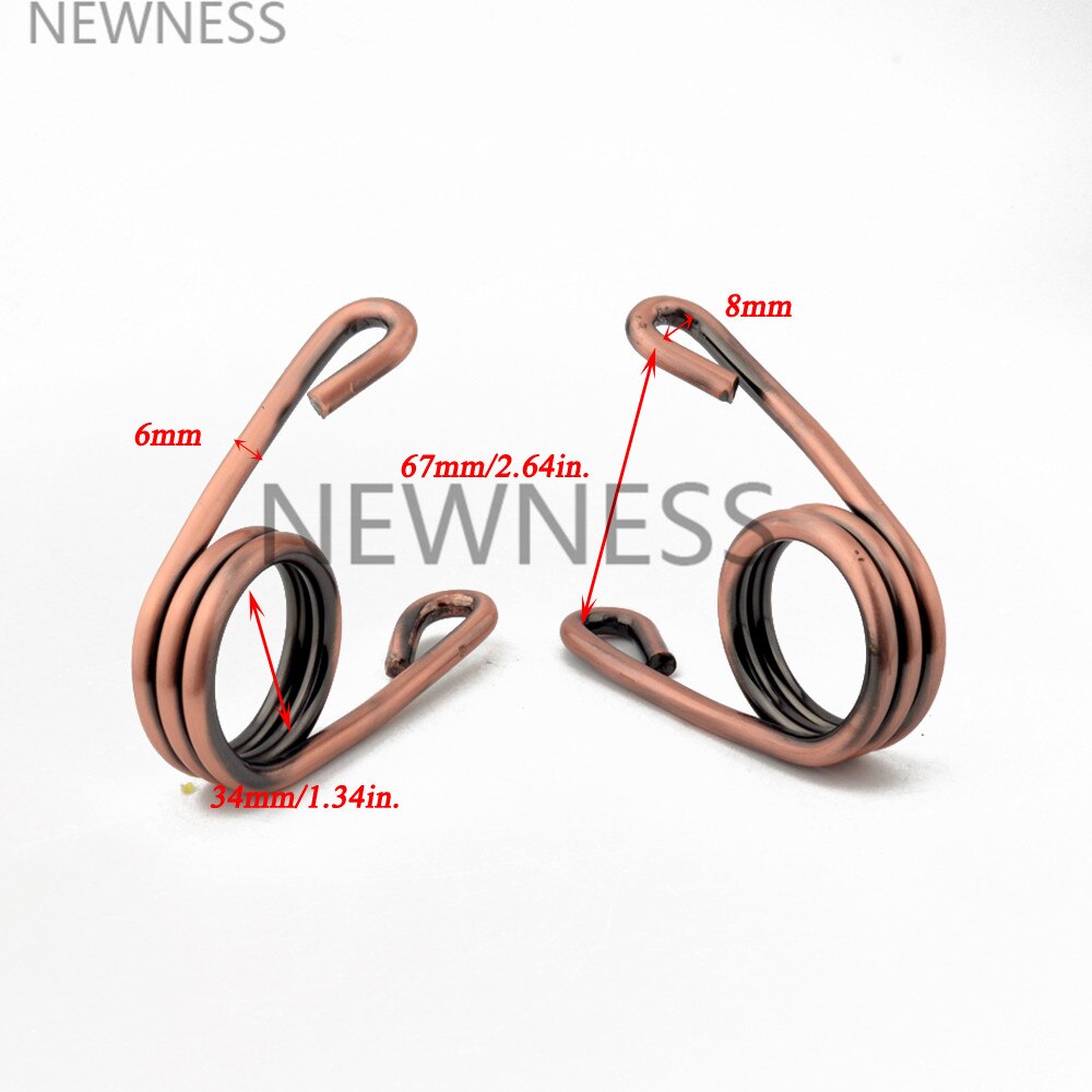 Muelles para asiento de bicicleta de motocicleta, 2 uds., estilo de tijera cromada de 2 ", amortiguador de montaje individual, muelle para Harley de helicóptero Bobber