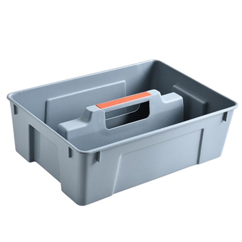2 Dividers Tool Storage Box Portable Plastic Hardware Toolbox with Handle Home 157A