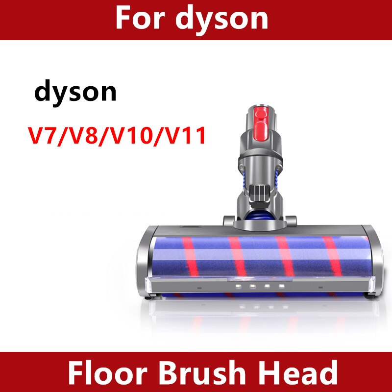 Gemotoriseerde Vloer Borstelkop Tool Voor Dyson V8 V7 V10 V11 Stofzuiger Soft Veegmachine Roller Hoofd Vloer Borstel Vervanging