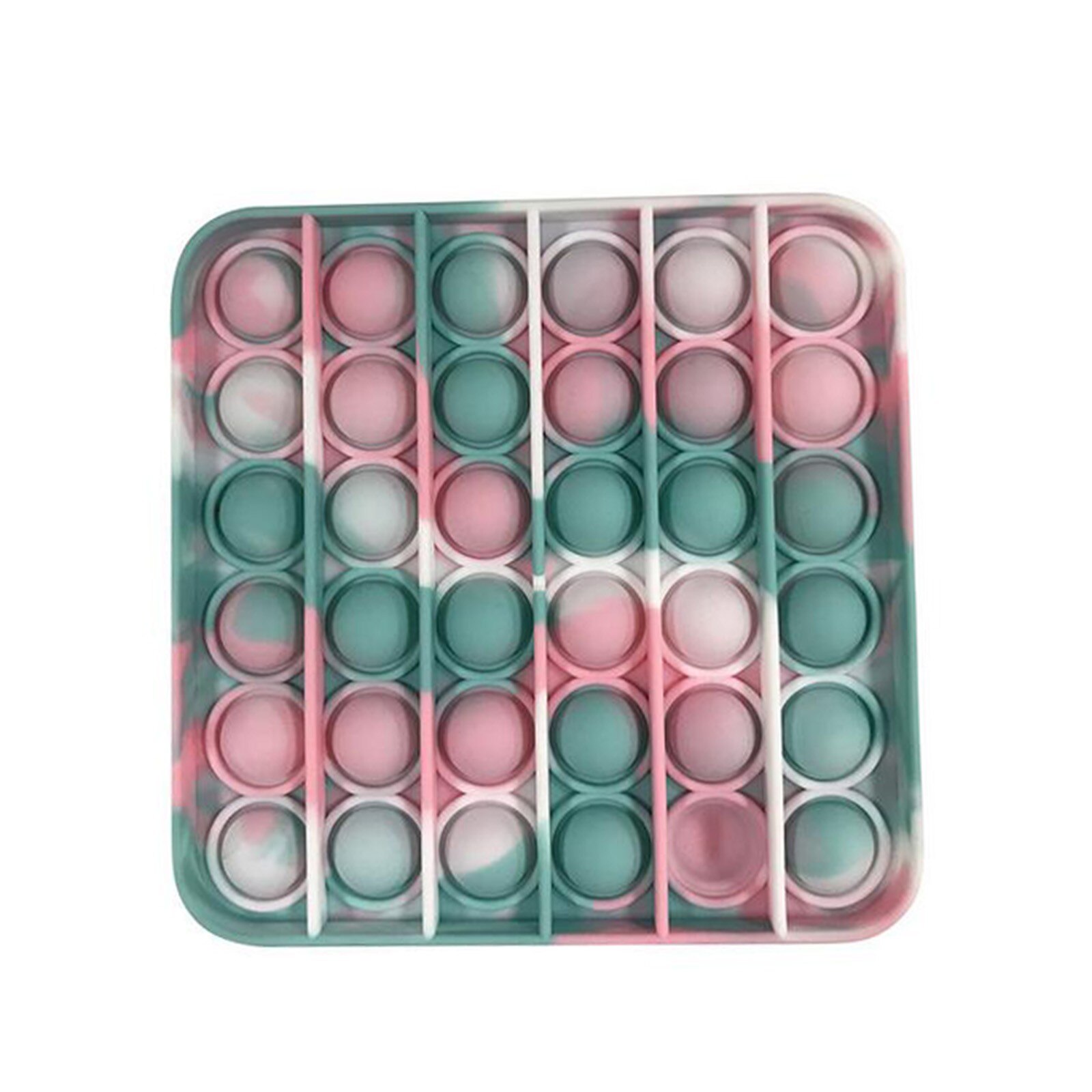 Fidget Toys Anti-Stress Push PopIt Bubble Sensory Rainbow Fidget ToyRestore Emotions Stress Reliever Toy for OCD Anxiety: F