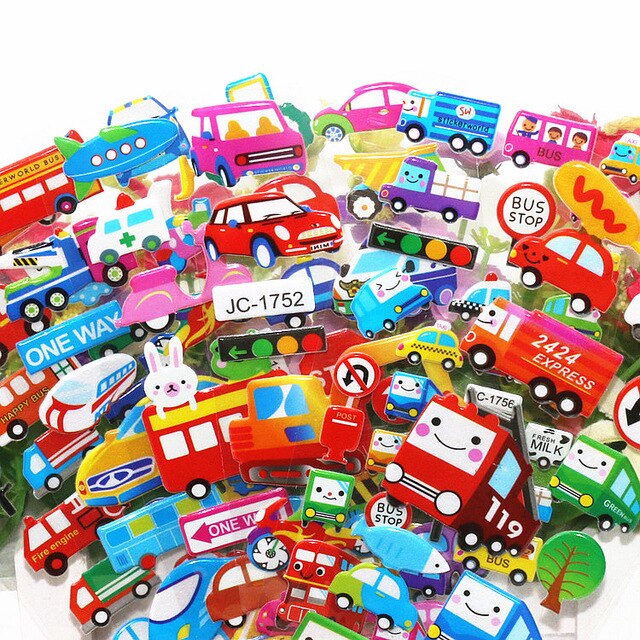 45Pcs/set Bubble Cartoon Stickers Decorative Sticker Diary Stationery Album Sticker Flakes Scrapbooking: Chocolate Color