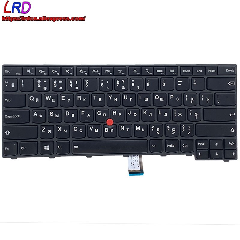 Originalt ru russisk bakgrunnsbelyst tastatur til lenovo thinkpad  t431s t440 t450 t460 t440s t450s t440p laptop 01 ax 333 med lys