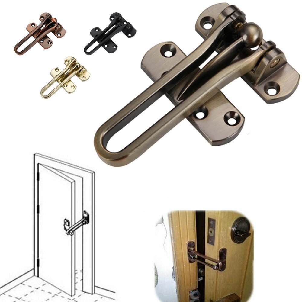 Household Door Security Guard Zinc Alloy Hasp Latch Anti-theft Cabinet Home Window Hotel Chain Locks Security Lock Door Cla I5X6