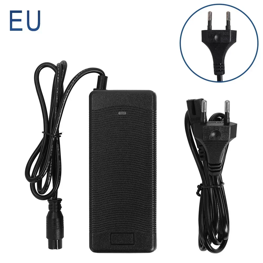 For Roadrunner/Arwibon /Mukuta/Titán/Apollo/Vsett Electric Scooter Charger 3Pin Connector Battery Charger 54.6V/48V 2A GX16: WHITE