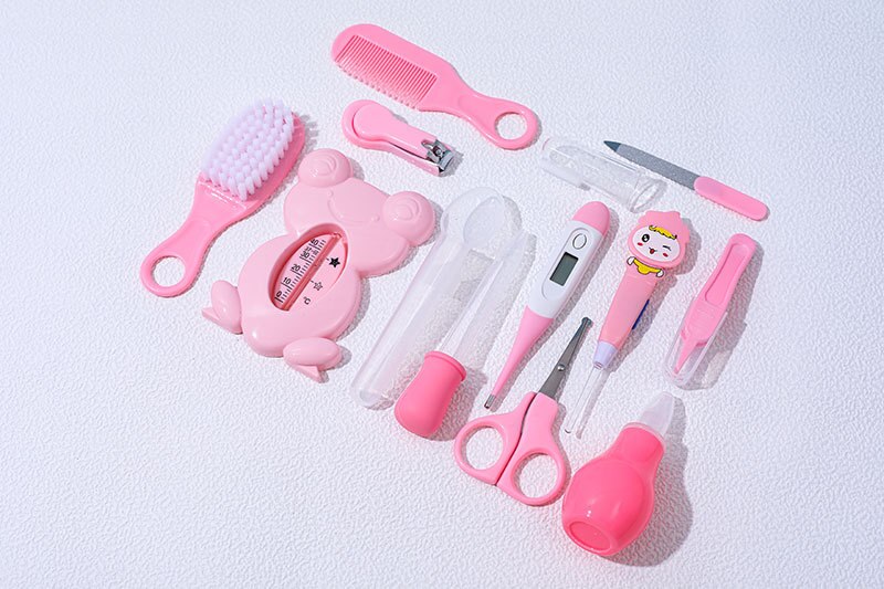 13pcs/set Baby Nail Trimmer Care Kit Infant Clipper Scissors Comb Nursing Tool Kids Thermometer Clipper Infant Accessories