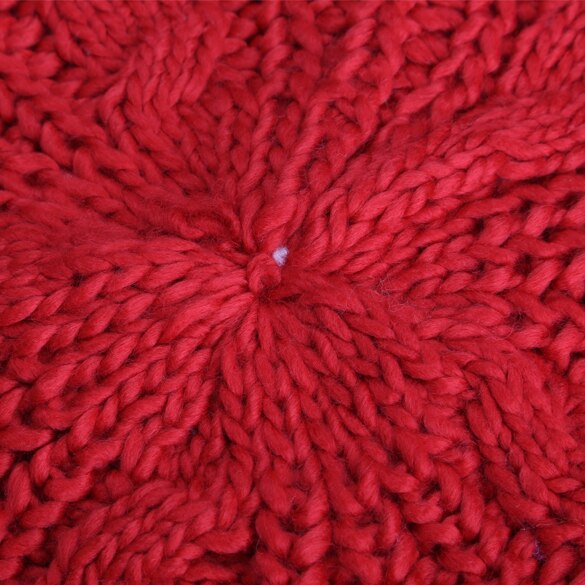 Ciepłe zimowe damskie beret dzianiny długa czapka czapka bez daszka kapelusz wielobarwność czapka narciarska FS99