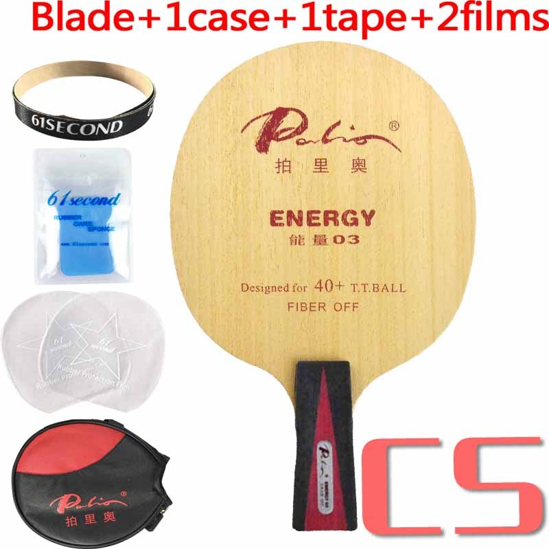 Palio Energy03 Energy 03 Energy-03 table tennis pingpong blade: CS with YBM case