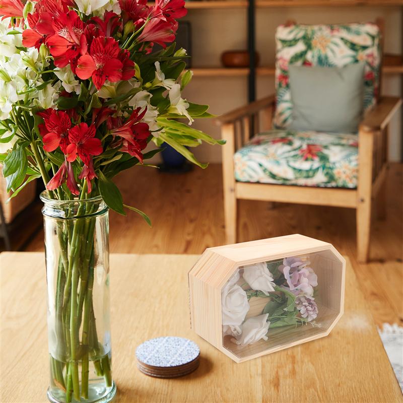 1Pc Box Exquisite Durable Wood Box Wood Box Wooden Box for Festival