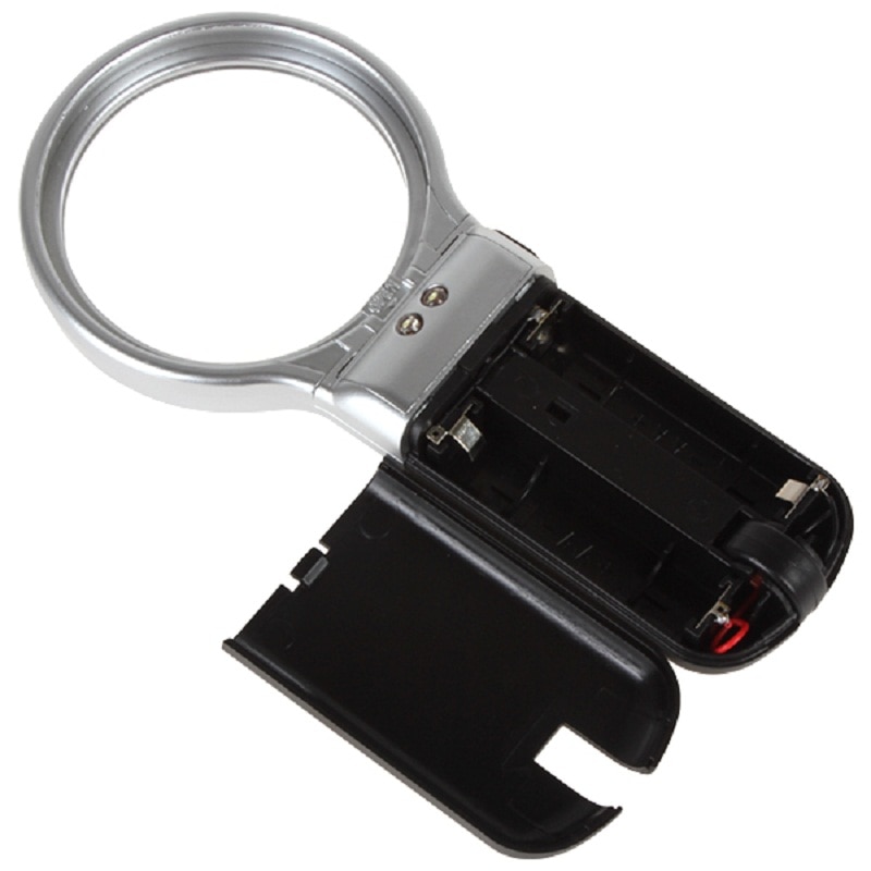 3 in 1 Multifunktionale Stand Lupe Handheld 3X Lupe Einstellbare Winkel Lupe Optische Objektiv Werkzeug mit 2 Led-leuchten