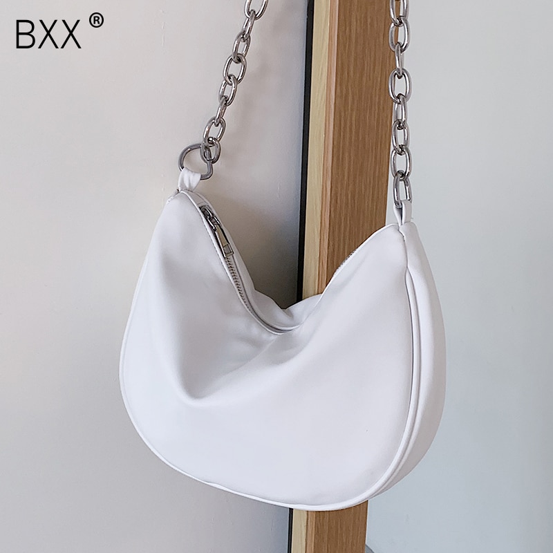 [bxx] kedja högkapacitet pu-läder crossbody-väskor för kvinnor axelhandväska kvinnlig resväska väska  hm141