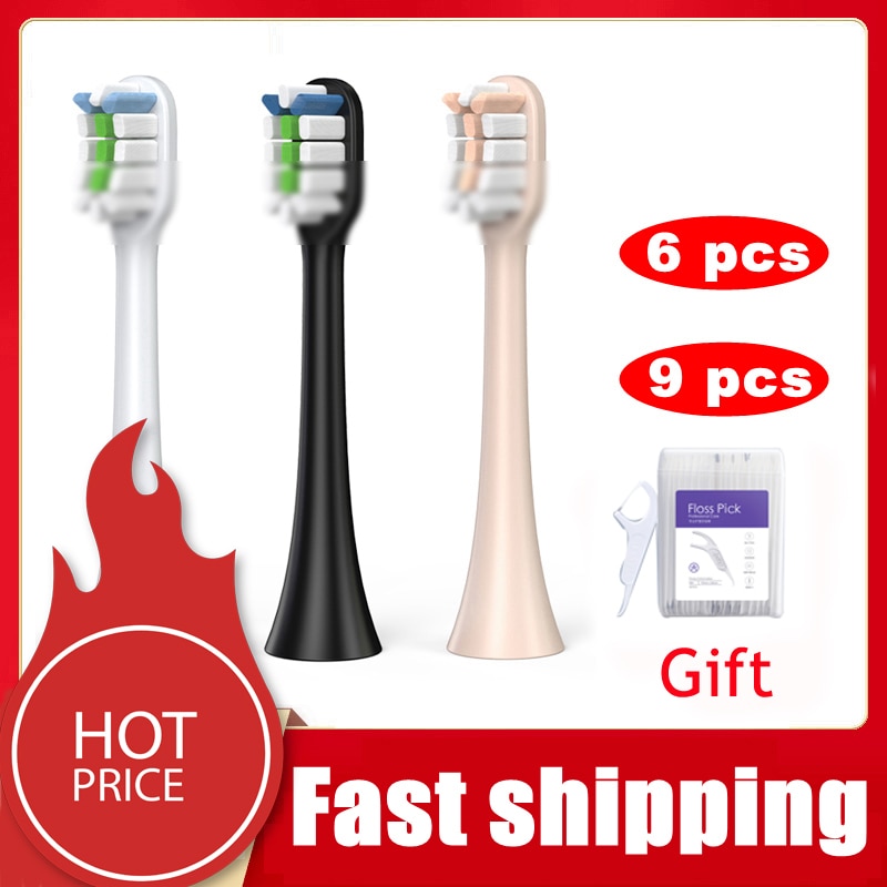 Tandbørstehoveder til xiaomi soocas  x3/x3u erstatning for o rene x / zi / en elektrisk tandbørstehoveder