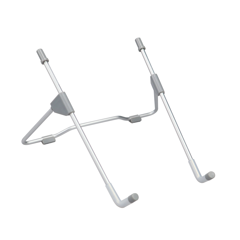 Laptop Tablet Stand Portable Folding Stand Tablet Top Anti-skid Angle Height Adjustable Bracket Home Office macbook accessories: Silver