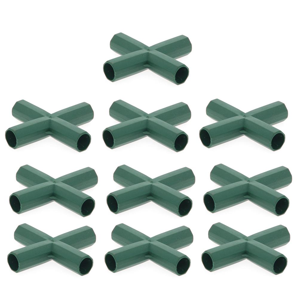 10 Pcs 16MM PVC Fitting 5 Types Stable Support Heavy Duty Greenhouse Frame Building Connecto Greenhouse Frame Connector: D