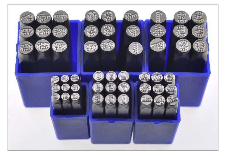 7/8/10Mm 0-9 Gestippelde Nummer Stempel Letters Staal Woord Punch Stempel/Lederen Stempel letters HRC60