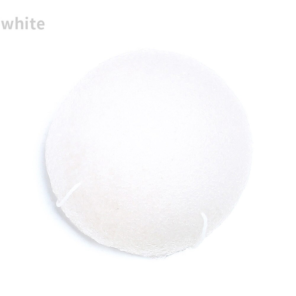 Konjac-esponja de limpieza Facial Konnyaku, 6 colores naturales, exfoliante, limpiador Facial: 1 White