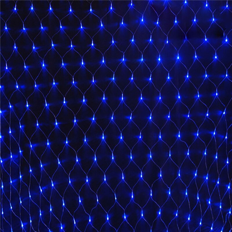 1.5MX1.5M 2x3M 4x6M guirlandes de noël LED chaîne filet de noël lumières fée fête de noël jardin décoration de mariage rideaux lumières