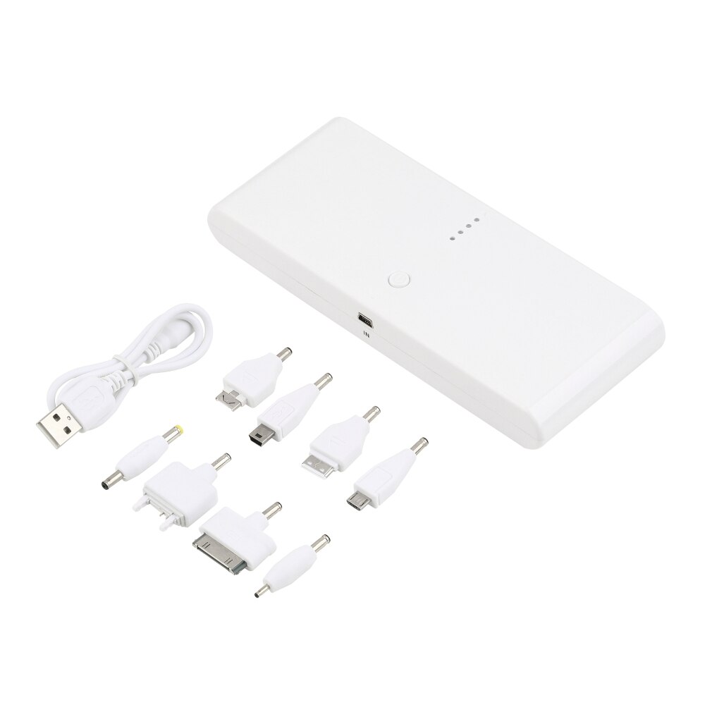 Universal- 50000mAh Sicherung USB Batterie Energie Bank Externe Batterie Pack Ladegerät exquisit dauerhaft: Weiß
