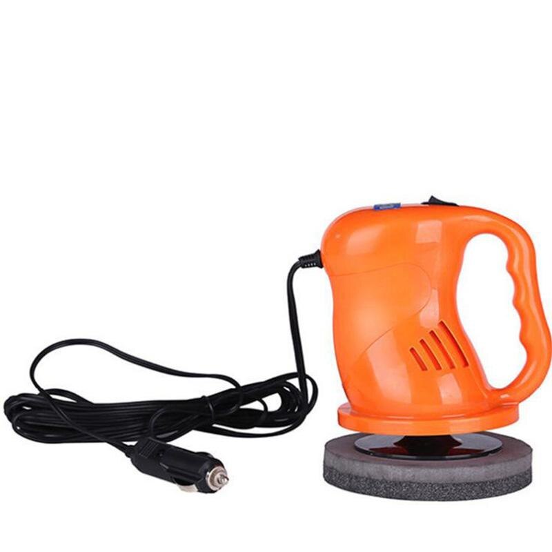 Máquina pulidora eléctrica de 40W para coche, pulidora de pintura brillante de 12V, suministros de mantenimiento de vehículos, pulidor de reparación de automóviles de autoservicio: Naranja