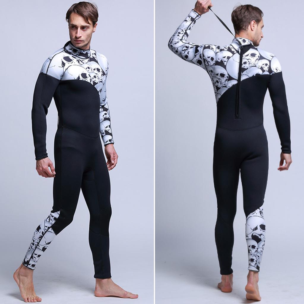 Wetsuits Men&#39;s Premium Neoprene 3mm Full Suit Scuba Diving Spearfishing Surfing Wetsuit Swimsuit