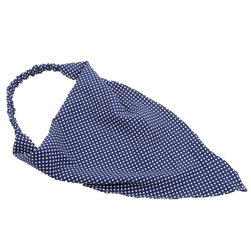 Sciarpe a forma di triangolo alla moda fasce elastiche a punto con Clip moda donna bandane testa avvolgente fascia per la testa accessori per fazzoletti: blue