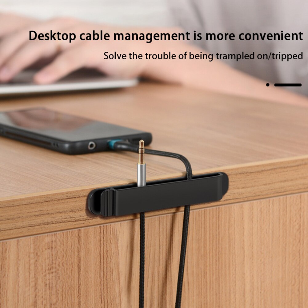 Kabelclip oortelefoon opbergsysteem draadorganizer houder snoerbeheer nachtkastje 11 sleuven opwindbaar bureau plakkerig gereedschap thuiskantoor