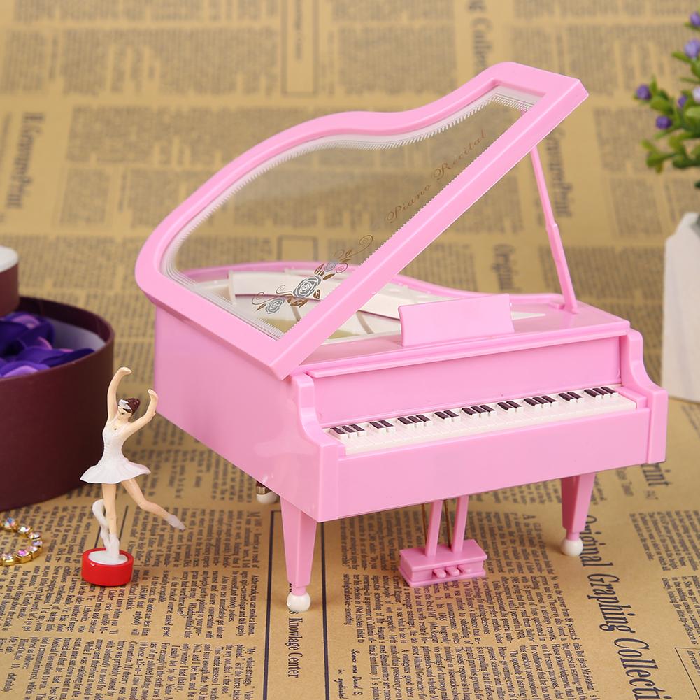 Piano Model Music Box Classic Rotating Ballerina Dancer Music Box Home Decoration Birthday Wedding Antique Wedding