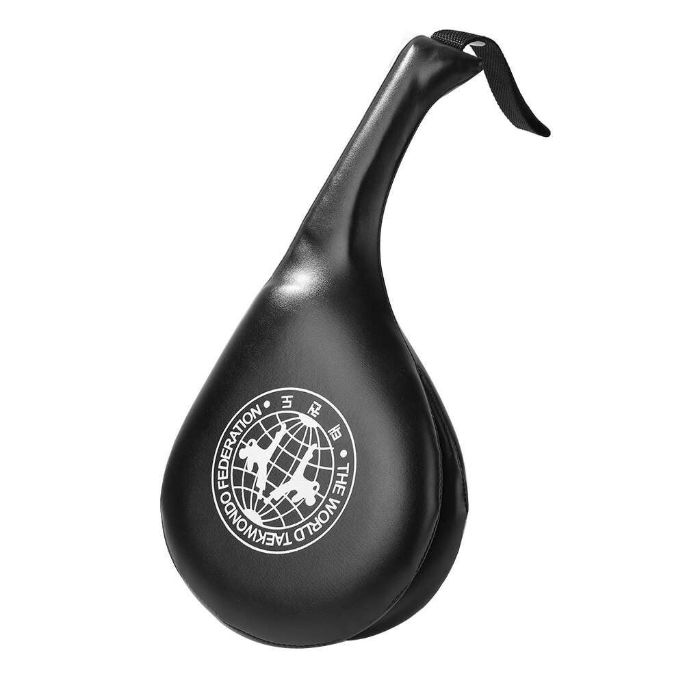 Almohadillas para patadas de taekwondo, almohadilla duradera para los pies, bolsa de entrenamiento, para golpear con la mano, para niños y adultos: Black white